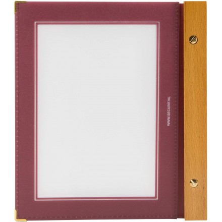 Protège-menu A5 WOOD SECURIT Protège-menus A5