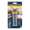 Lot de 2 feutres craie mine 2-6mm - 9 coloris SECURIT Salle