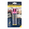 Lot de 2 feutres craie mine 2-6mm - 9 coloris SECURIT Salle