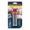 Lot de 2 feutres craie mine 2-6mm - 9 coloris SECURIT Salle