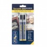 Lot de 2 feutres craie mine 2-6mm - 9 coloris SECURIT Salle