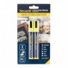 Lot de 2 feutres craie mine 2-6mm - 9 coloris SECURIT Salle