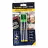 Lot de 2 feutres craie mine 2-6mm - 9 coloris SECURIT Salle