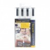 Lot de 4 feutres craie blancs mine 2-6mm SECURIT Feutres craie liquides