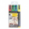 Lot de 4 feutres craie couleur mine 2-6mm SECURIT Salle