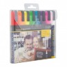 Lot de 8 feutres craie couleur mine 2-6mm SECURIT Salle