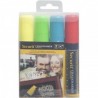 Lot de 4 feutres craie couleur mine 7-15mm SECURIT Salle