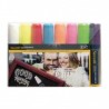 Lot de 8 feutres craie couleur mine 7-15mm SECURIT Salle
