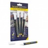 Lot de 4 feutres craie blancs mine 1-2mm SECURIT Salle