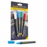 Lot de 4 feutres craie couleur mine 1-2mm SECURIT Salle
