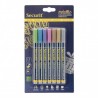 Lot de 7 feutres craie métalliques mine 1-2mm SECURIT Salle