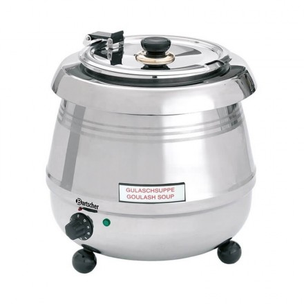 Soupière 5.4 litres pour table avec cuve amovible en inox