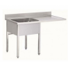 Plonge inox | 1 bac + emplacement lave-vaisselle  Plonges inox