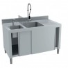 Combiné plonge / lave-mains inox  Plonges inox