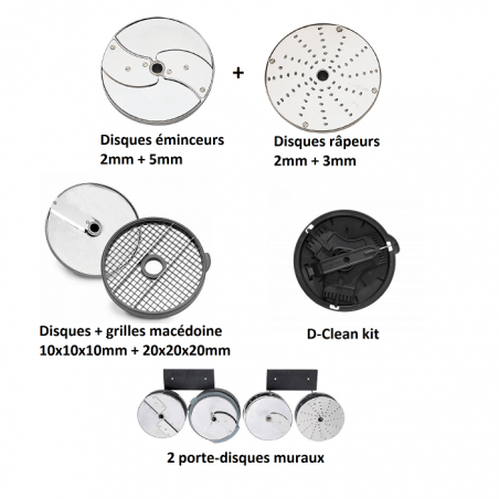 Pack collectivités EXPERT | Robot Coupe ROBOT COUPE Disques pour CL50/CL50 Ultra / CL52 / CL55 / CL60 / CL60 V.V. / R502 / R5...