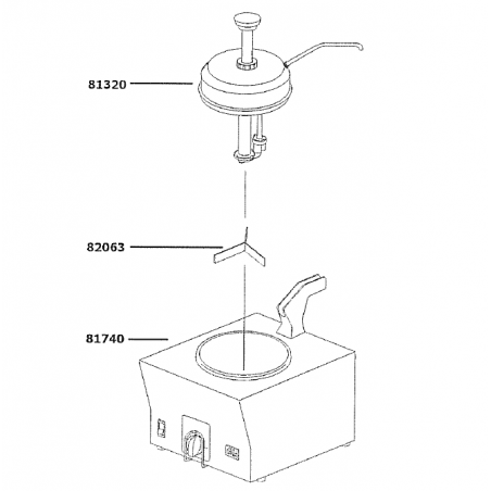 Pompe complète pour FUDGE SERVER LFSPW  Pièces détachées