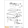 Couvercle pour récipient inox 4L BARTSCHER Pièces détachées