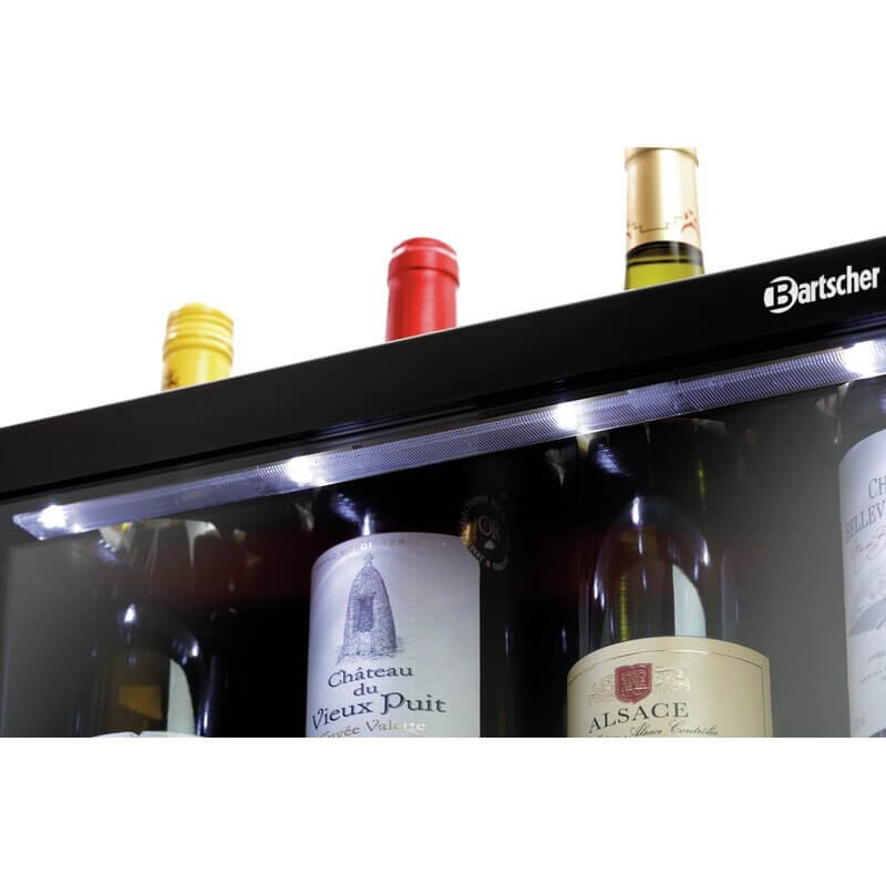 COM-FOUR® 2x Refroidisseur de bouteilles pour les déplacements 02 pièces - 32,8 x 15 cm - gris manchon de refroidisseur avec attache rapide vin 