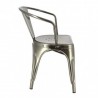 Set of 4 metal armchairs CHICAGO - CHR MARKET