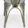 Set of 4 metal armchairs CHICAGO - CHR MARKET