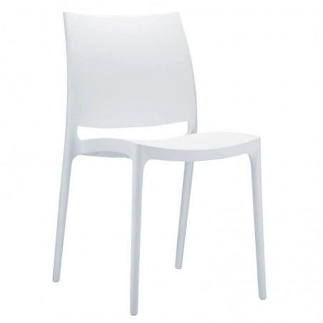 Chaise INCA blanc  Mobilier CHR