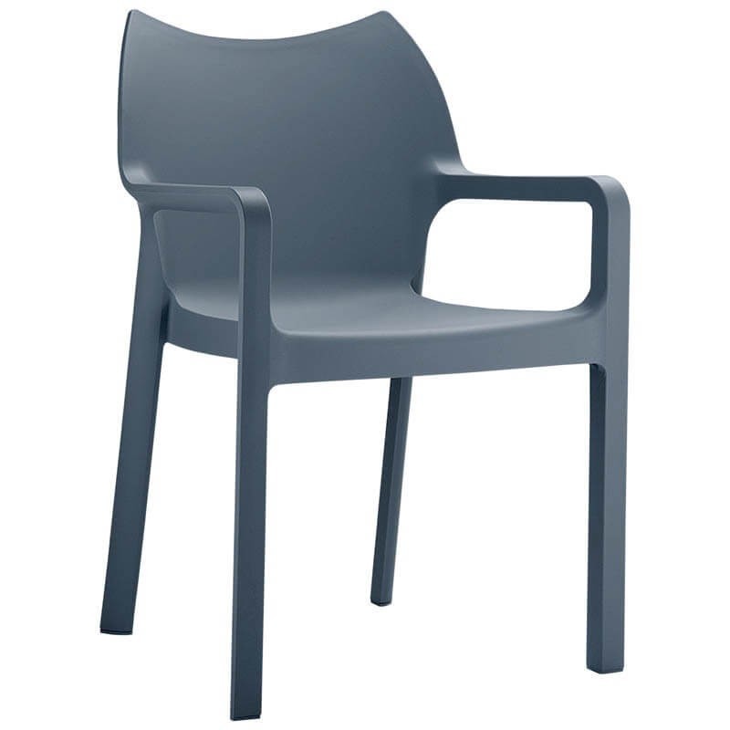 Fauteuil DIVA gris foncé  Mobilier CHR