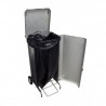 Support à sac poubelle caréné inox 100L L2G Stainless steel garbage cans
