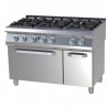Fourneau 6 feux vifs + four électrique GN2/1 BARTSCHER Cuisson