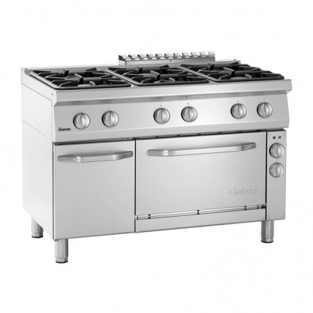 Fourneau 6 feux vifs + four électrique GN1/1 BARTSCHER Série 700 CLASSIC