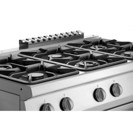 Fourneau 6 feux vifs + four électrique GN1/1 BARTSCHER Série 700 CLASSIC