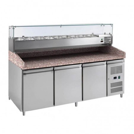 Table à pizza QZ30 + kit réfrigéré COOL HEAD Tables à pizza réfrigérées