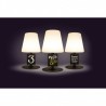 Wireless table lamp SECURIT restaurant room