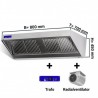 Hotte dynamique complète L800xP700mm  Hottes inox
