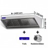Hotte dynamique complète L2400xP700mm  Hottes inox