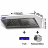 Hotte dynamique complète L2200xP900mm  Hottes inox