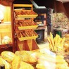 Présentoir boulangerie en osier  MEUBLES DE PRÉSENTATION