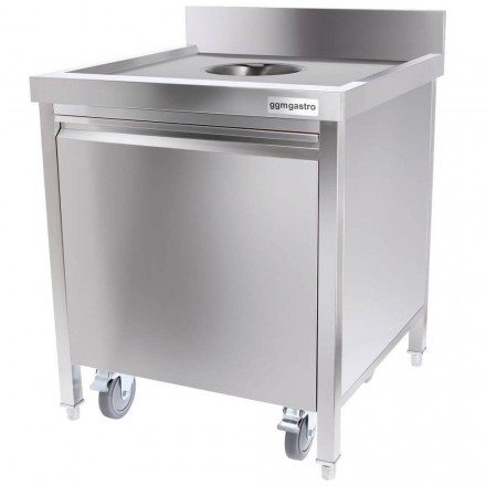 Conteneur à poubelle inox  Matériel Inox