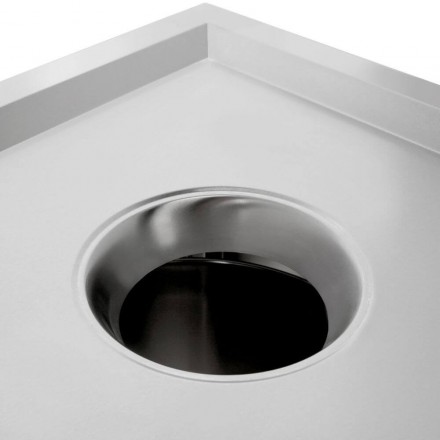 Conteneur à poubelle inox  Matériel Inox