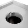 Conteneur à poubelle inox  Matériel Inox