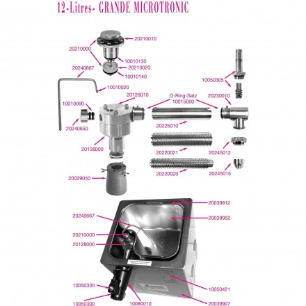 Machine à chantilly GRANDE MICROTRONIC 12L MUSSANA Machines à chantilly MUSSANA