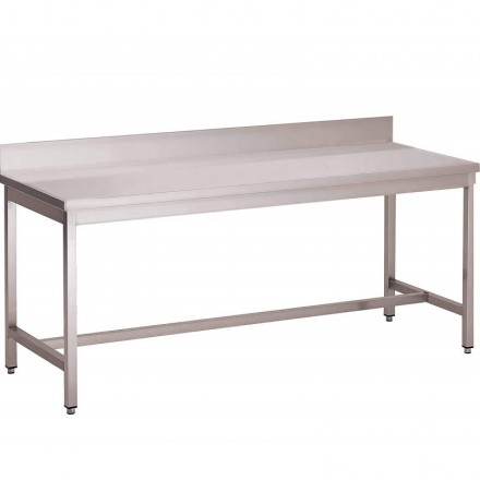 Table inox soudée adossée