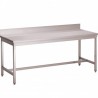 Table inox soudée adossée