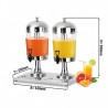 Distributeur de jus de fruit 2x8L  Distributeurs de jus de fruit
