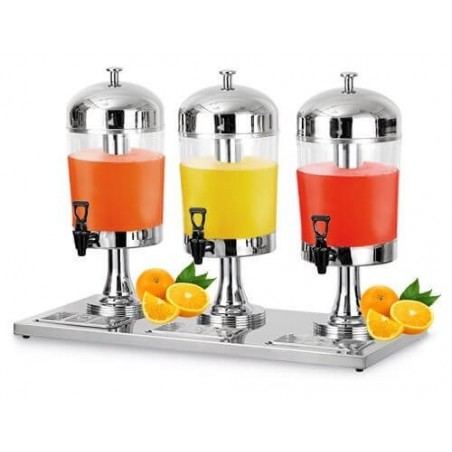 Distributeur de jus de fruit 3x8L  Distributeurs de jus de fruit