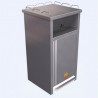 Poubelle snacking inox spécial extérieur  Poubelles snacking