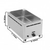 Bain-marie gaz GN1/1  Bains-marie