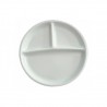Assiette ronde en porcelaine 3 compartiments TECH INNOV Accessoires