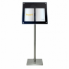 Porte menu lumineux ACRYLIC 2xA4 sur pied SECURIT Salle