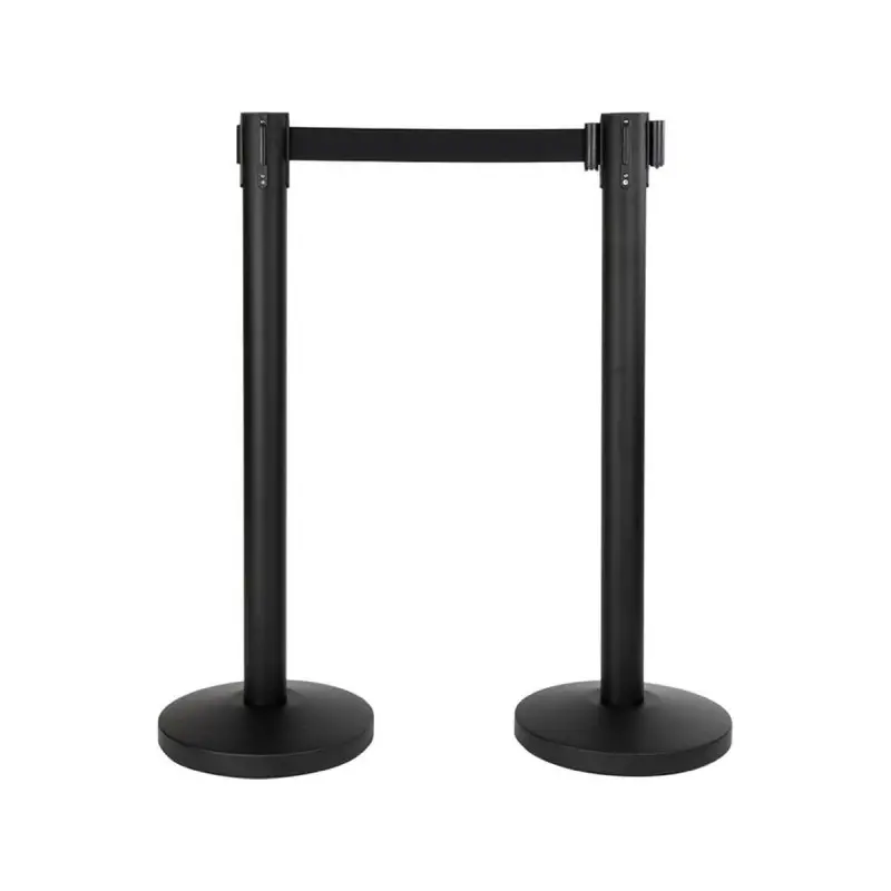 Lot 2 poteaux d'accueil BUDGET RETRACTABLE BLACK SECURIT Salle Lot 2 poteaux d'accueil BUDGET RETRACTABLE BLACK SECURIT Salle