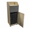 Light oak fast food bin  Snack garbage can furniture
